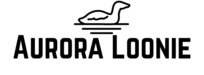 aurora loonie black logo