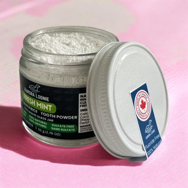 fresh mint fluoride free tooth powder 15g