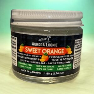 Sweet Orange Formulated for Kids Fluoride-Free Natural Mineral Tooth Powder 50g front